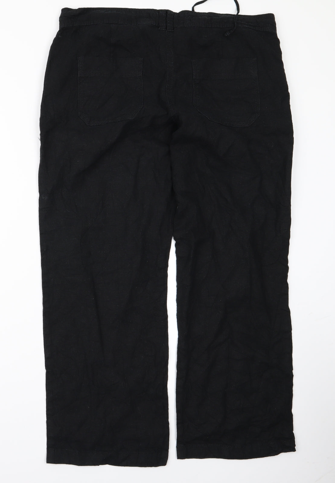 NEXT Womens Black   Trousers  Size 14 L21 in