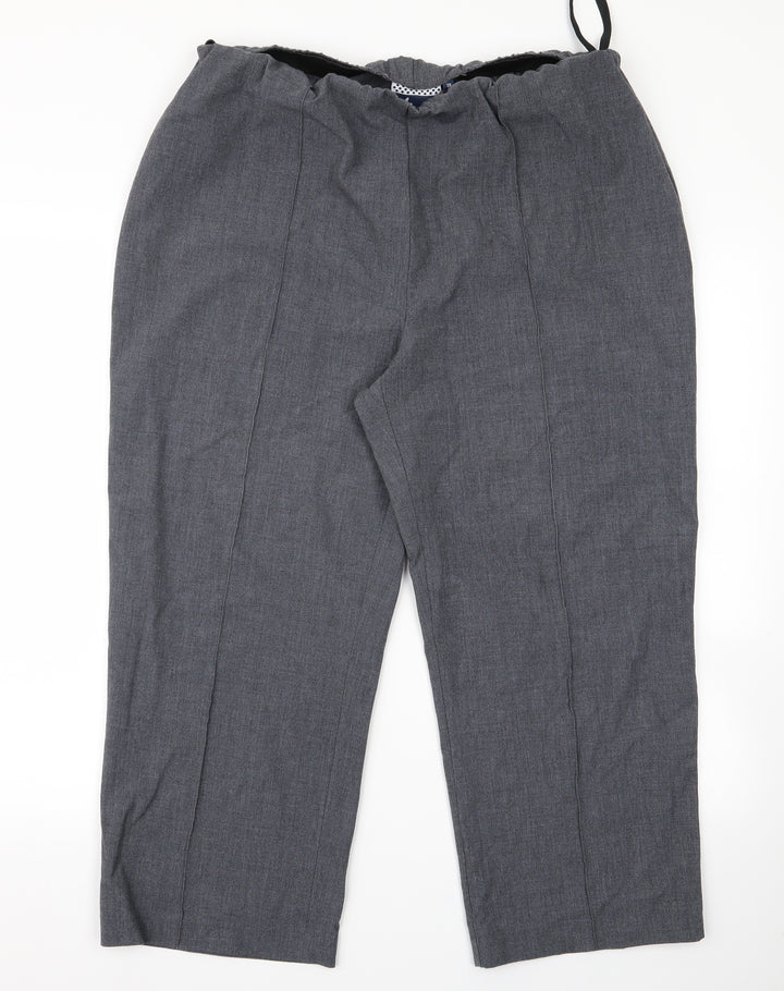 isle Womens Grey Trousers Size 18