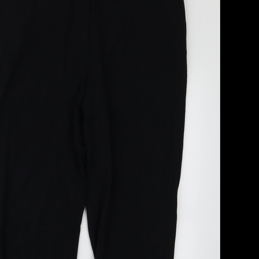 m&s Womens Black   Trousers  Size 16 L20 in