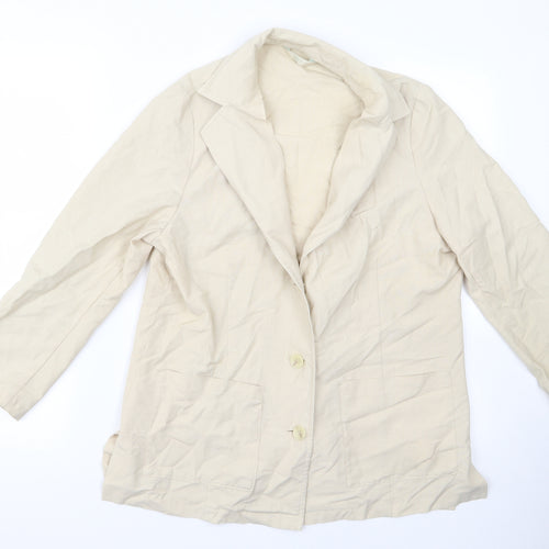 m&s Womens Beige   Jacket  Size 14