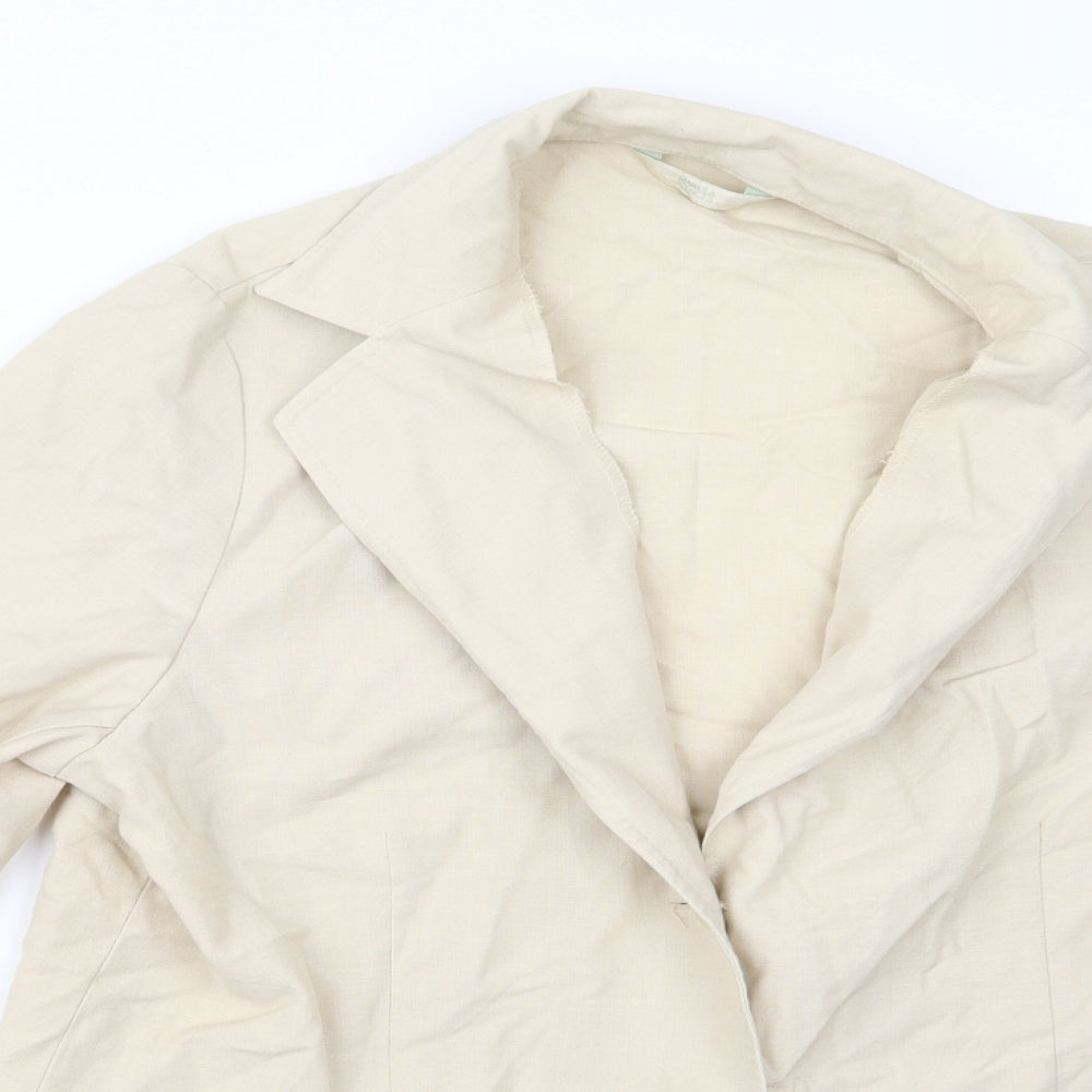 m&s Womens Beige   Jacket  Size 14