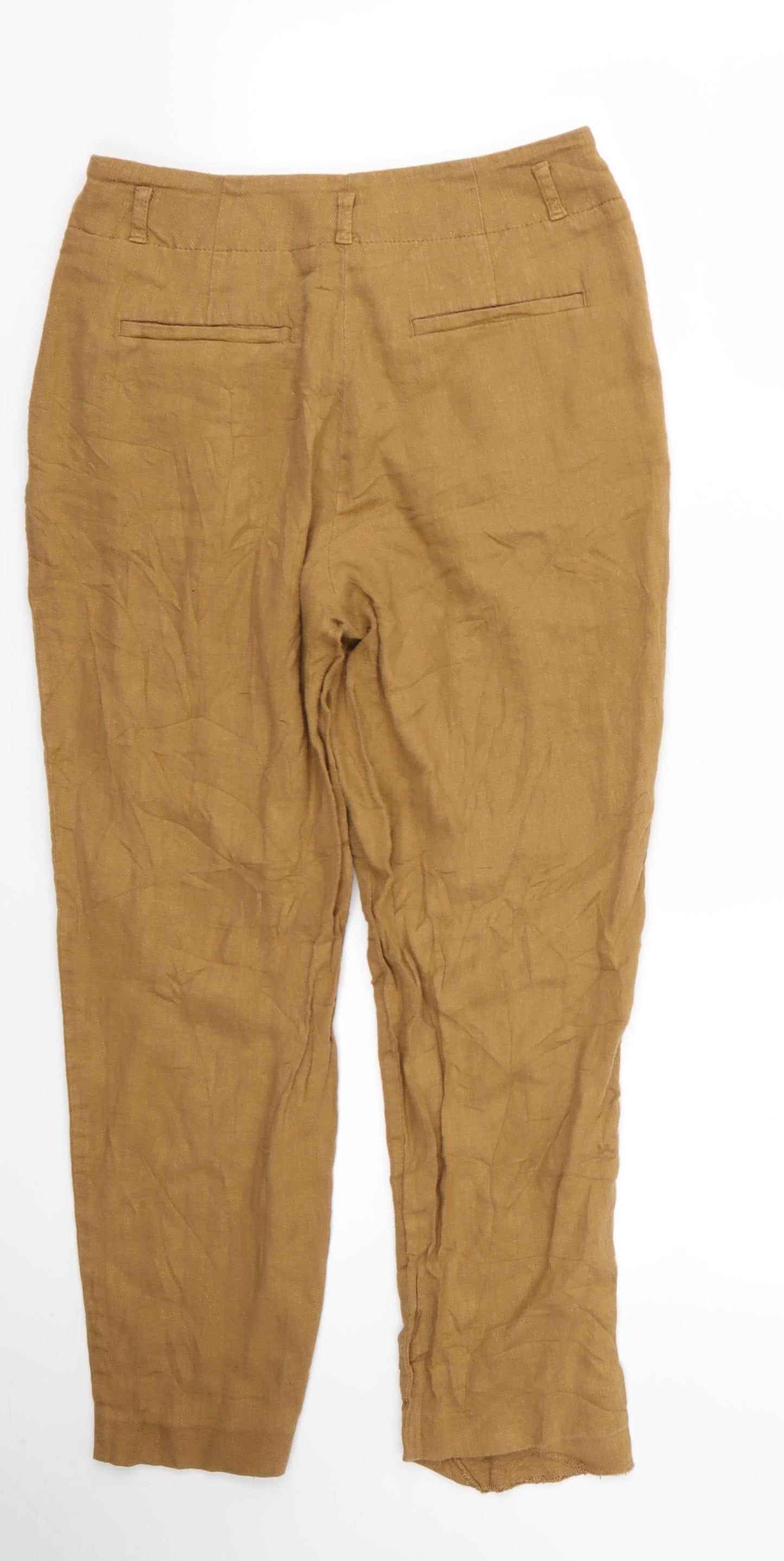 m&s Womens Beige   Trousers  Size 10 L24 in