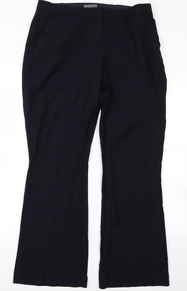 BHS Womens Blue   Trousers  Size 34 L25 in