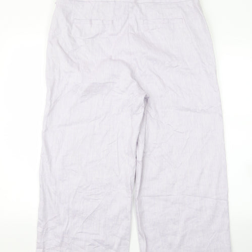 m&s Womens Purple   Trousers  Size 16