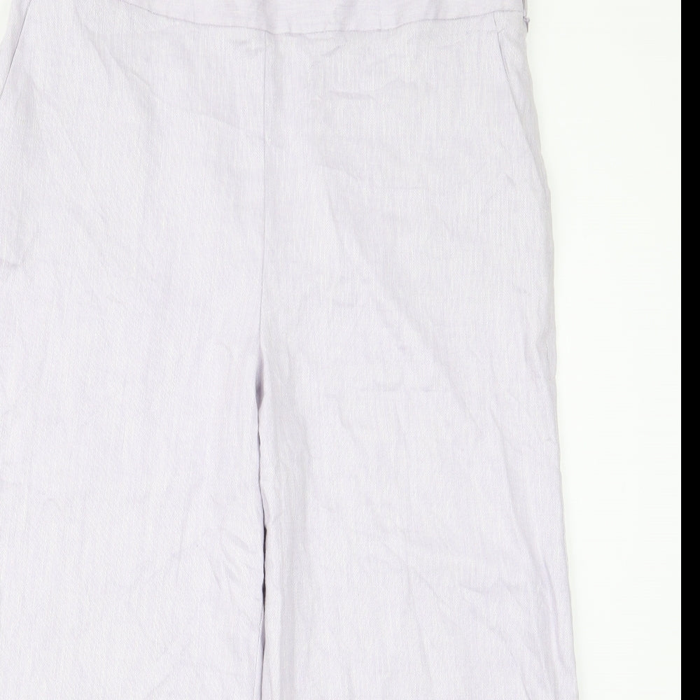 m&s Womens Purple   Trousers  Size 16