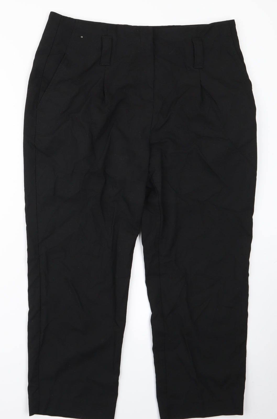 NEXT Womens Black   Trousers  Size 14 L21 in