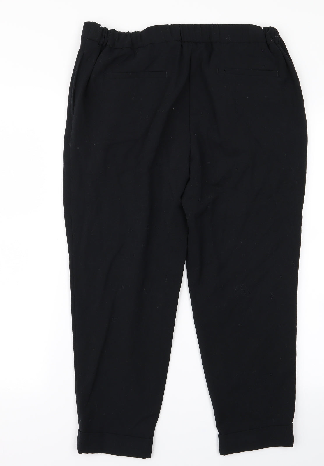 m&s Womens Black   Trousers  Size 14 L21 in