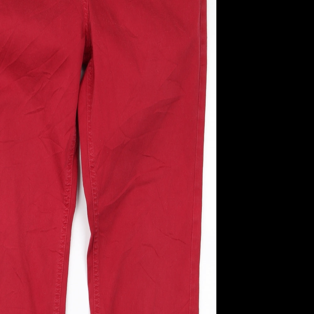 peruna Womens Red   Trousers  Size 14 L29 in