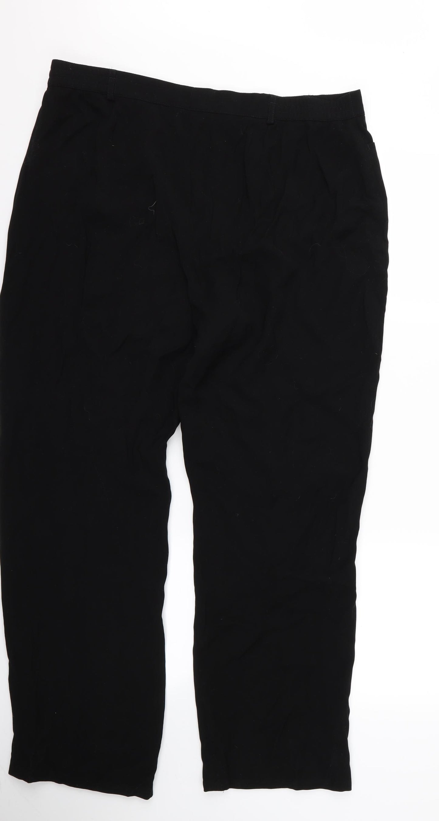 Gerry Weber Womens Black  Rayon Trousers  Size 20 L27 in