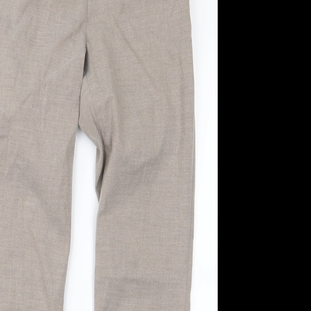 H&M Womens Brown   Trousers  Size 4 L28 in