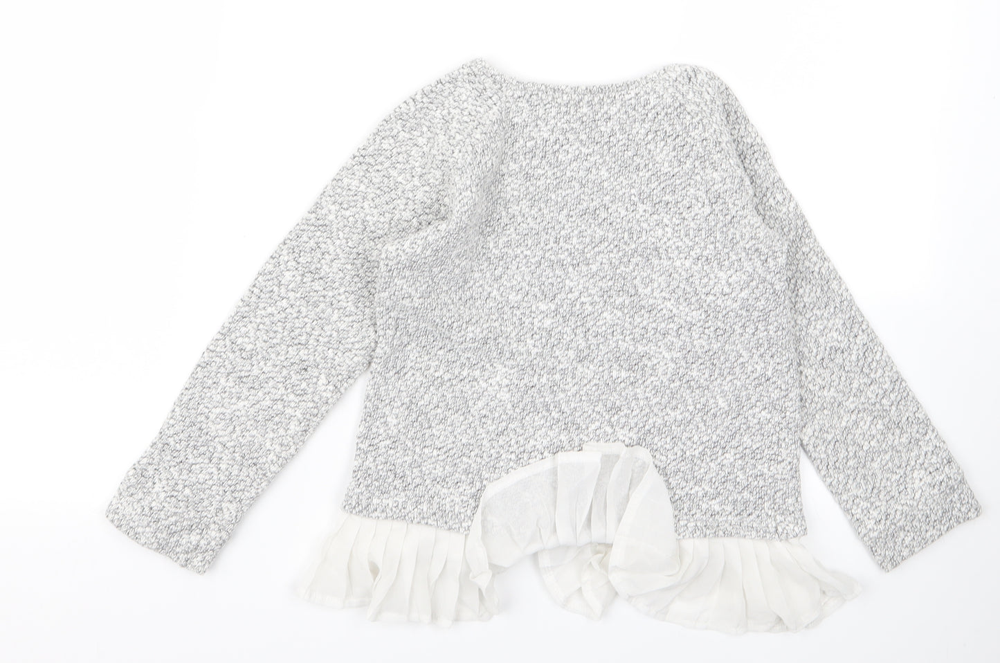 St Bernard Girls Grey  Rayon Pullover Jumper Size 10 Years