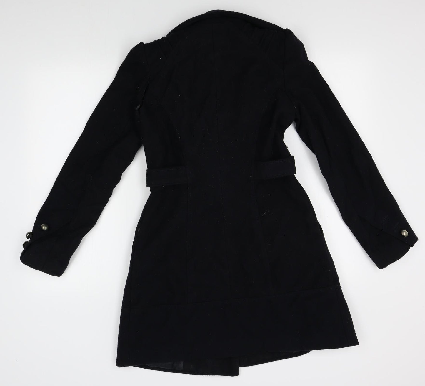 Dorothy Perkins Womens Black   Overcoat Coat Size 6