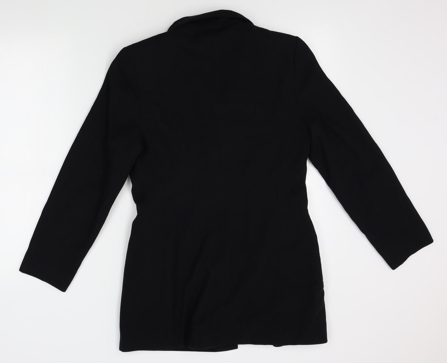 Richards Womens Black   Overcoat Coat Size 12