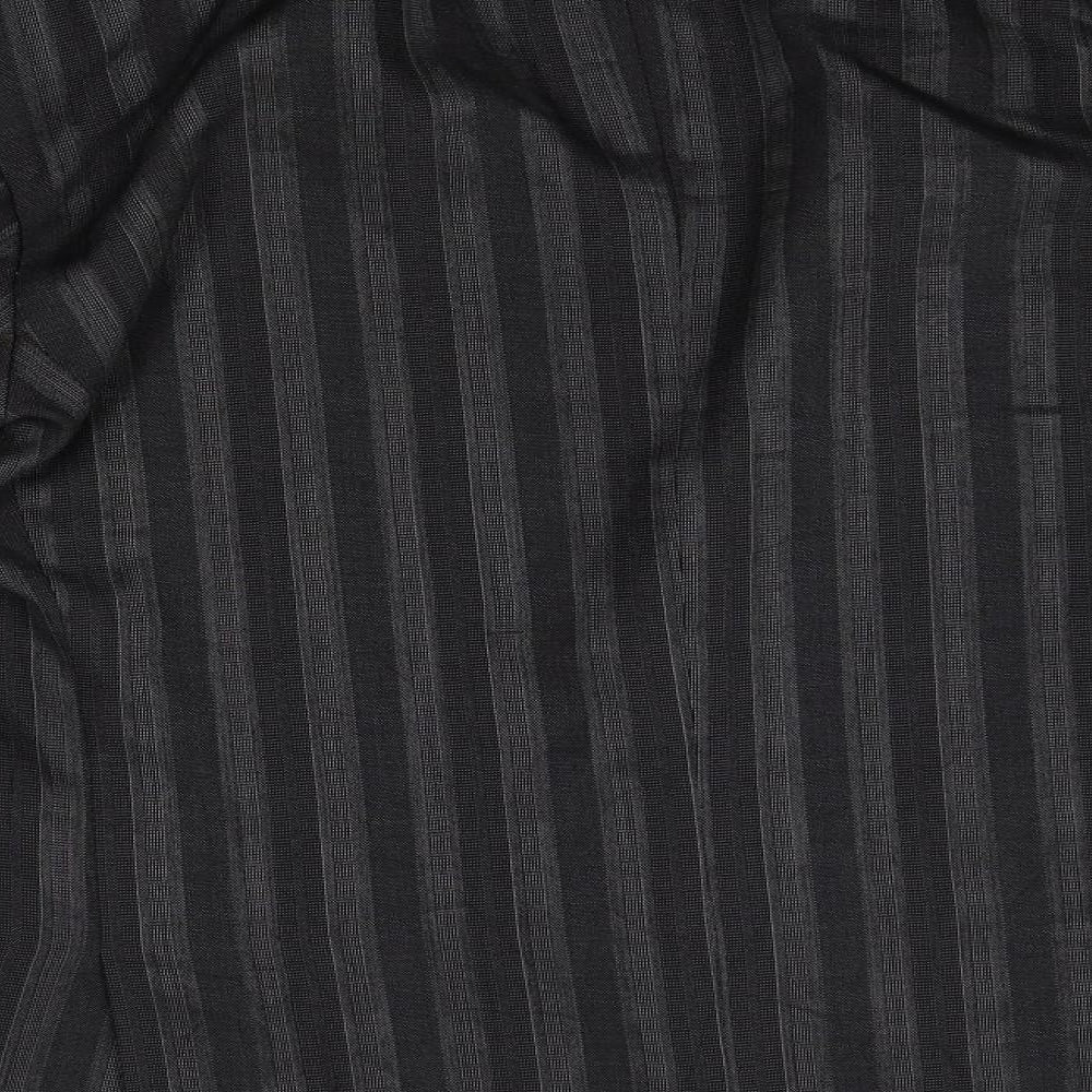 LEONARDO Mens Black Striped  Jacket Blazer One Size