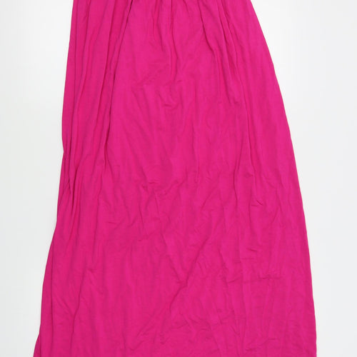 Preworn Womens Purple   A-Line  Size M  - strapless, elastic