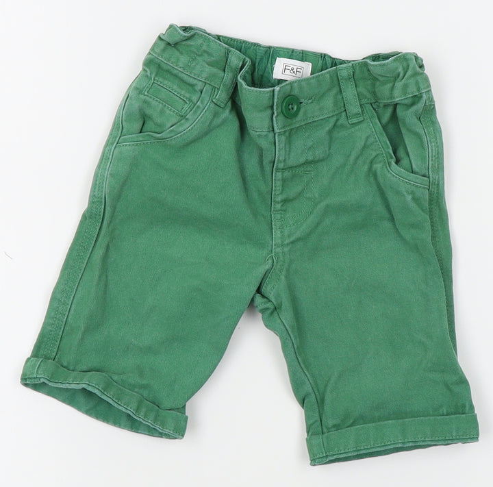 F&F Boys Green   Straight Jeans Size 2 Years