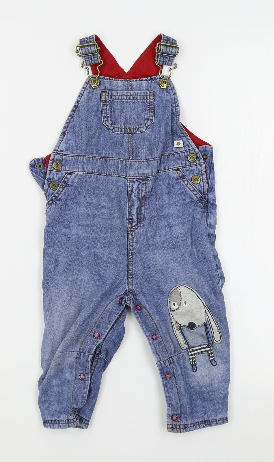 NEXT Baby Blue   Dungaree One-Piece Size 12-18 Months