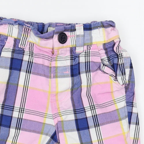 NEXT Baby Pink Plaid   Trousers Size 18-24 Months