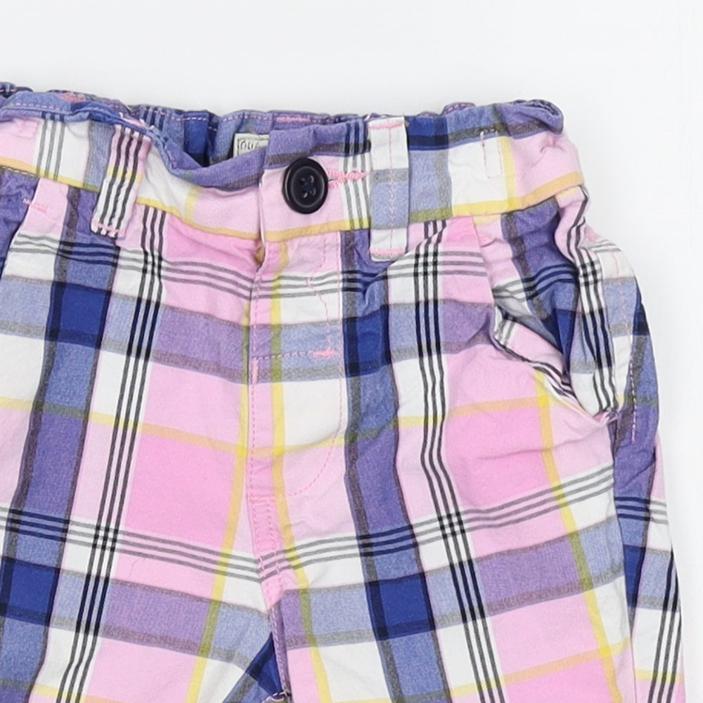 NEXT Baby Pink Plaid   Trousers Size 18-24 Months