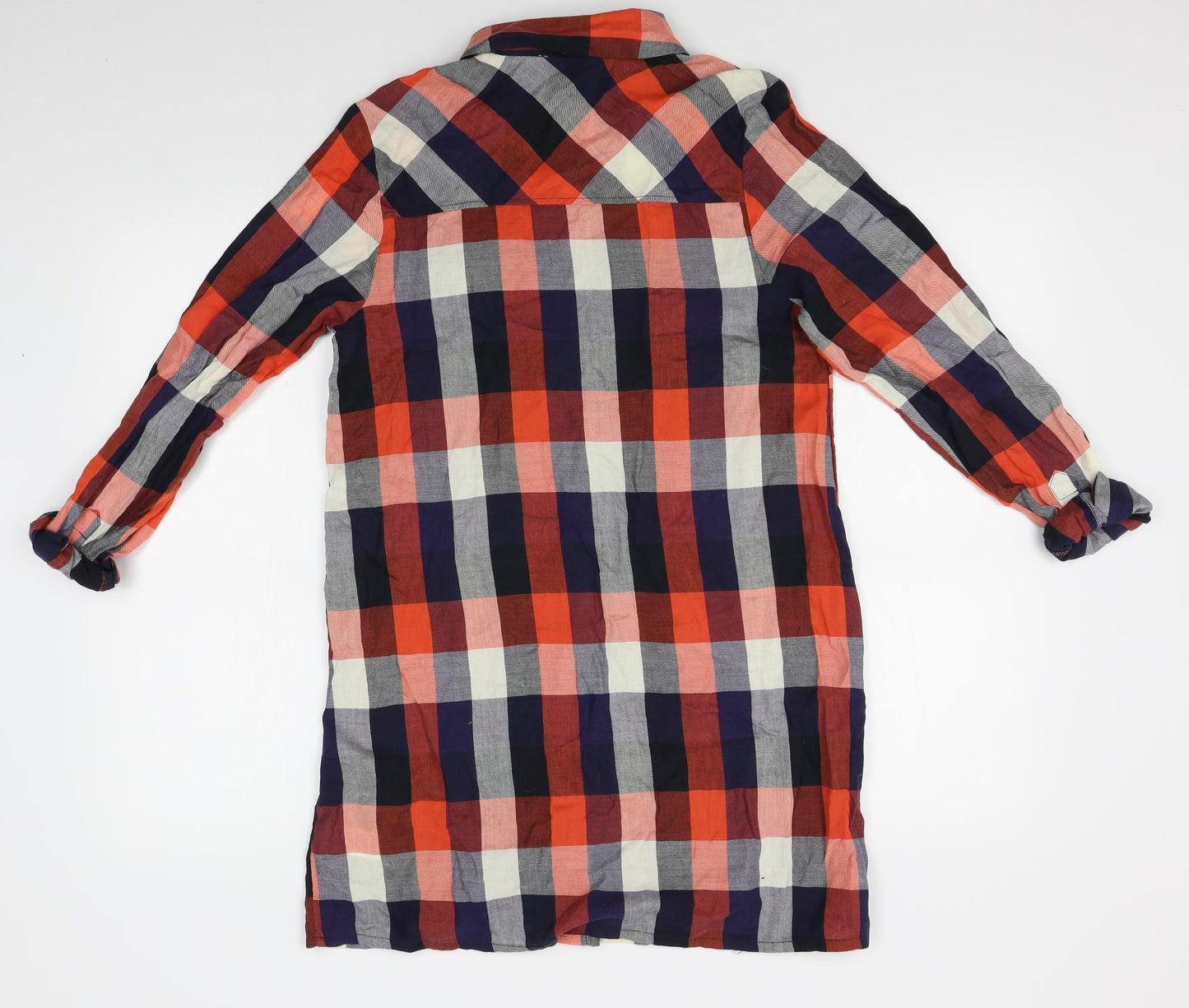 Papaya Womens Red Plaid  Shirt Dress  Size 10