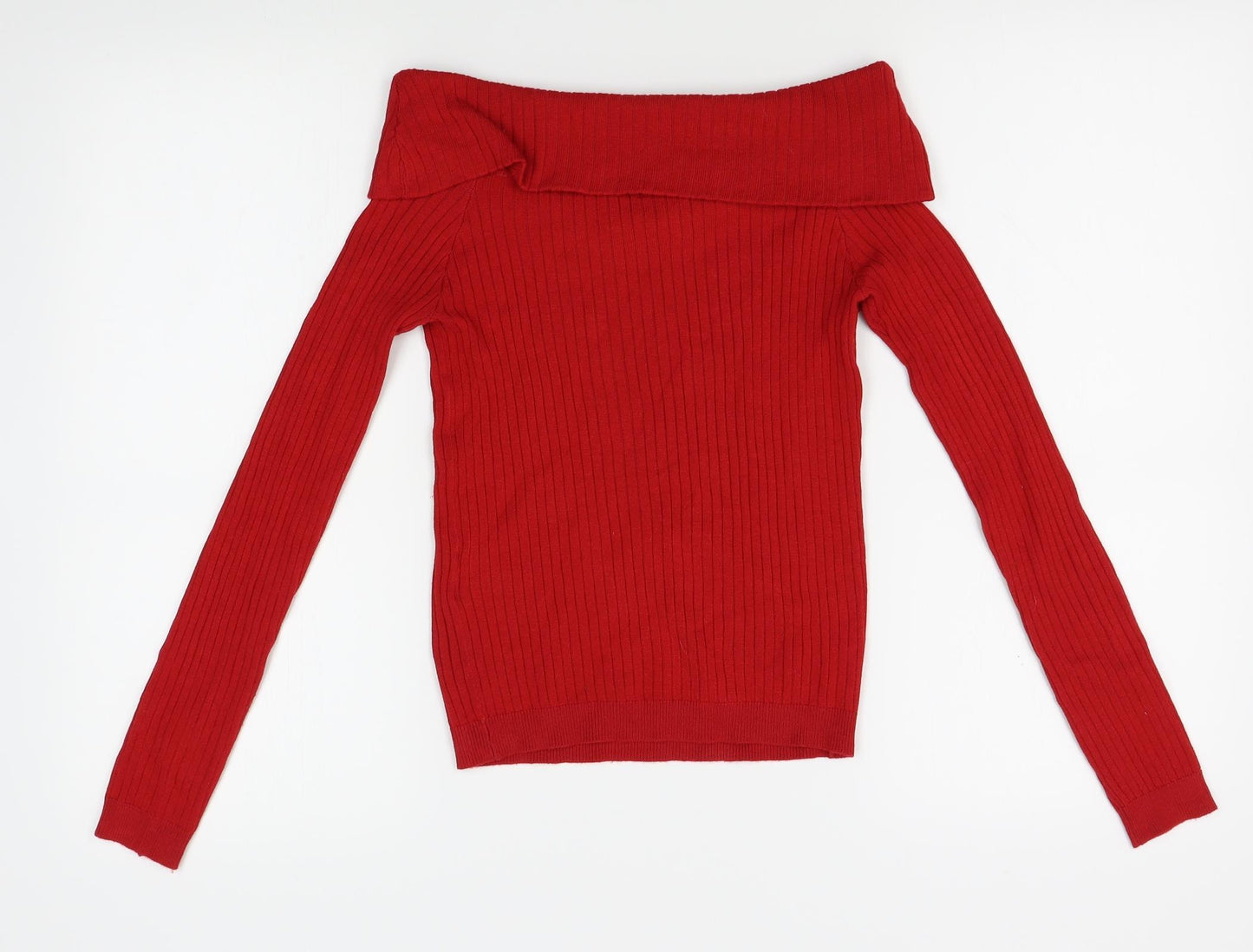 H&M Womens Red   Pullover Jumper Size S