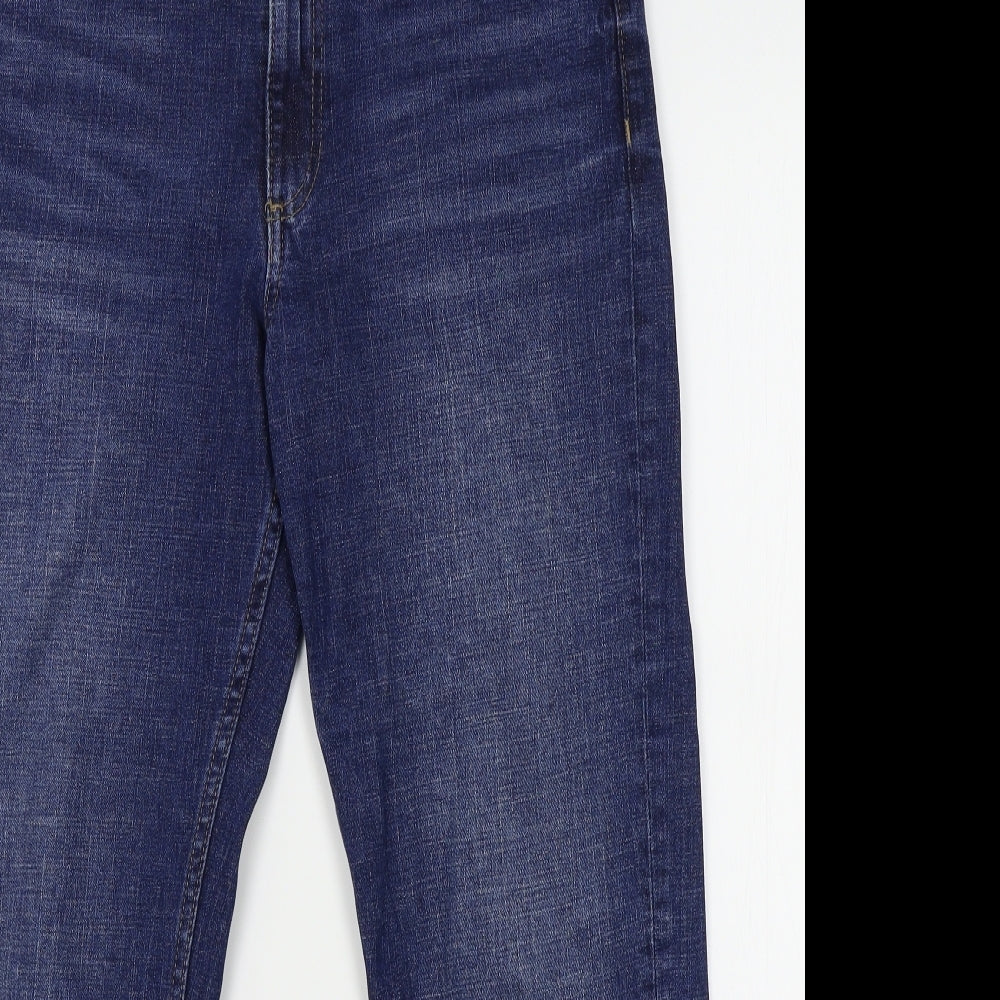 M&S Womens Blue   Straight Jeans Size 10 L25 in