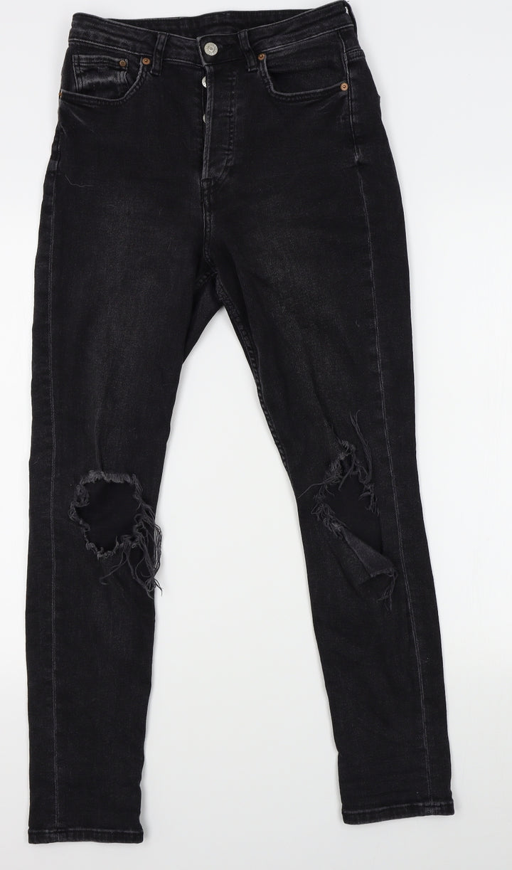 H&M Womens Black Skinny Jeans One Size L27 in