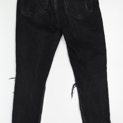 H&M Womens Black   Skinny Jeans One Size L27 in