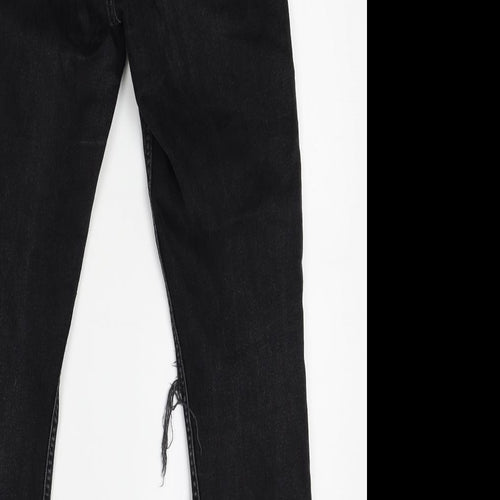 H&M Womens Black   Skinny Jeans One Size L27 in