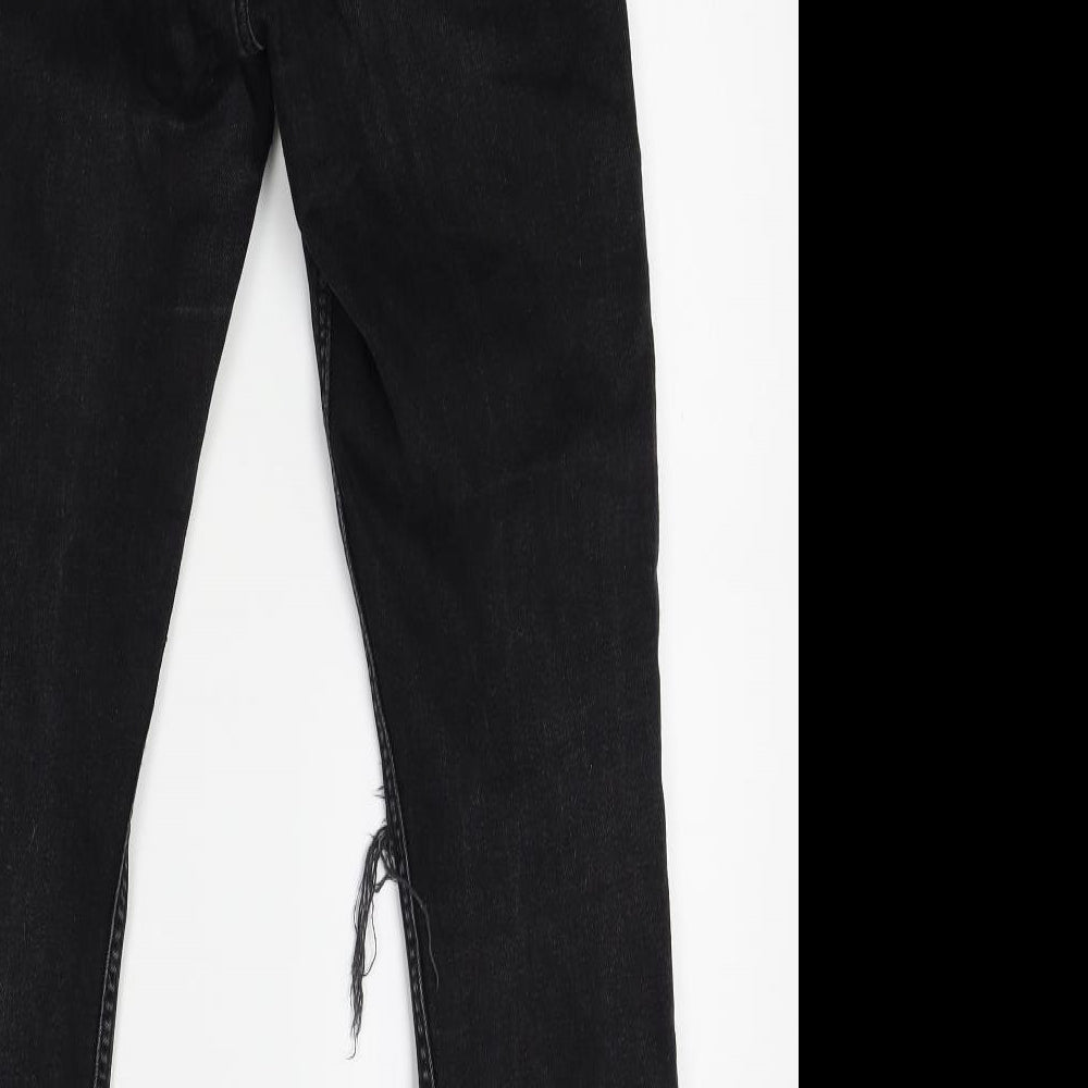 H&M Womens Black   Skinny Jeans One Size L27 in