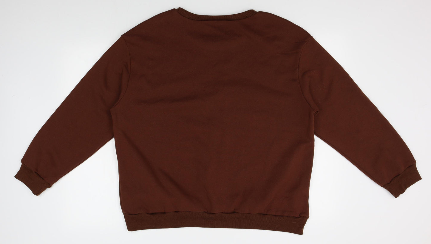 SheIn Mens Brown   Pullover Jumper Size XL