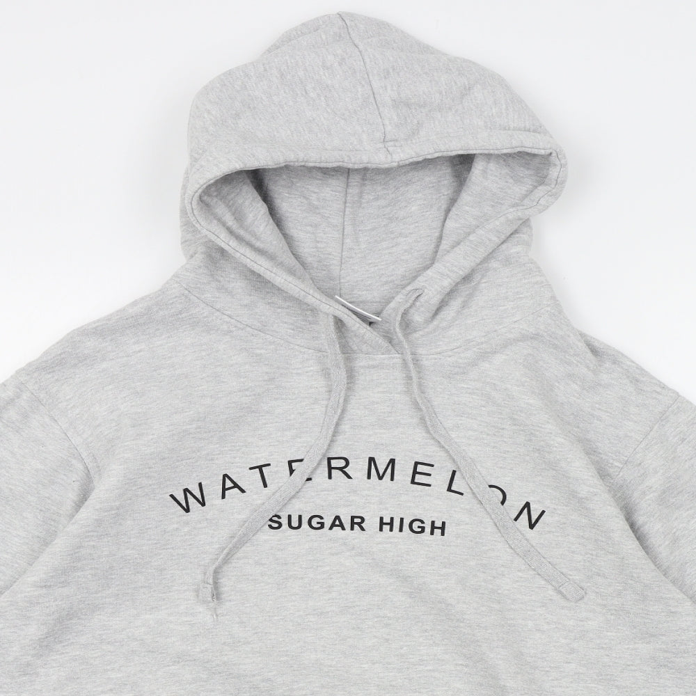 Uneek Womens Grey   Pullover Hoodie Size L  - watermelon sugar high
