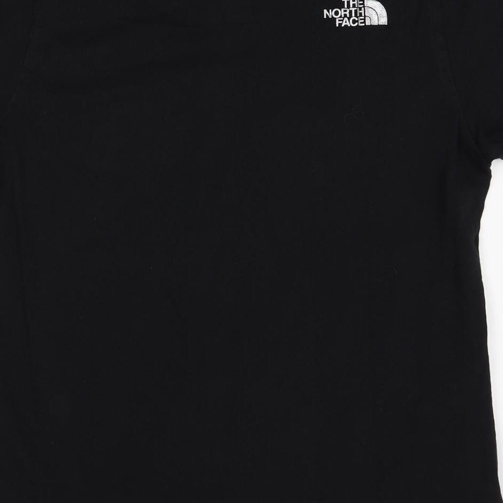 The North Face Womens Black   Basic T-Shirt Size S  - shiny logo