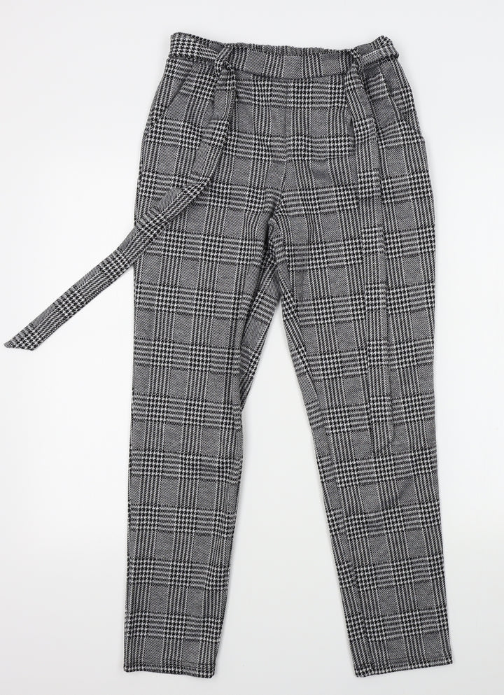 Love Tree Womens Grey Plaid Trousers Size S L26 in