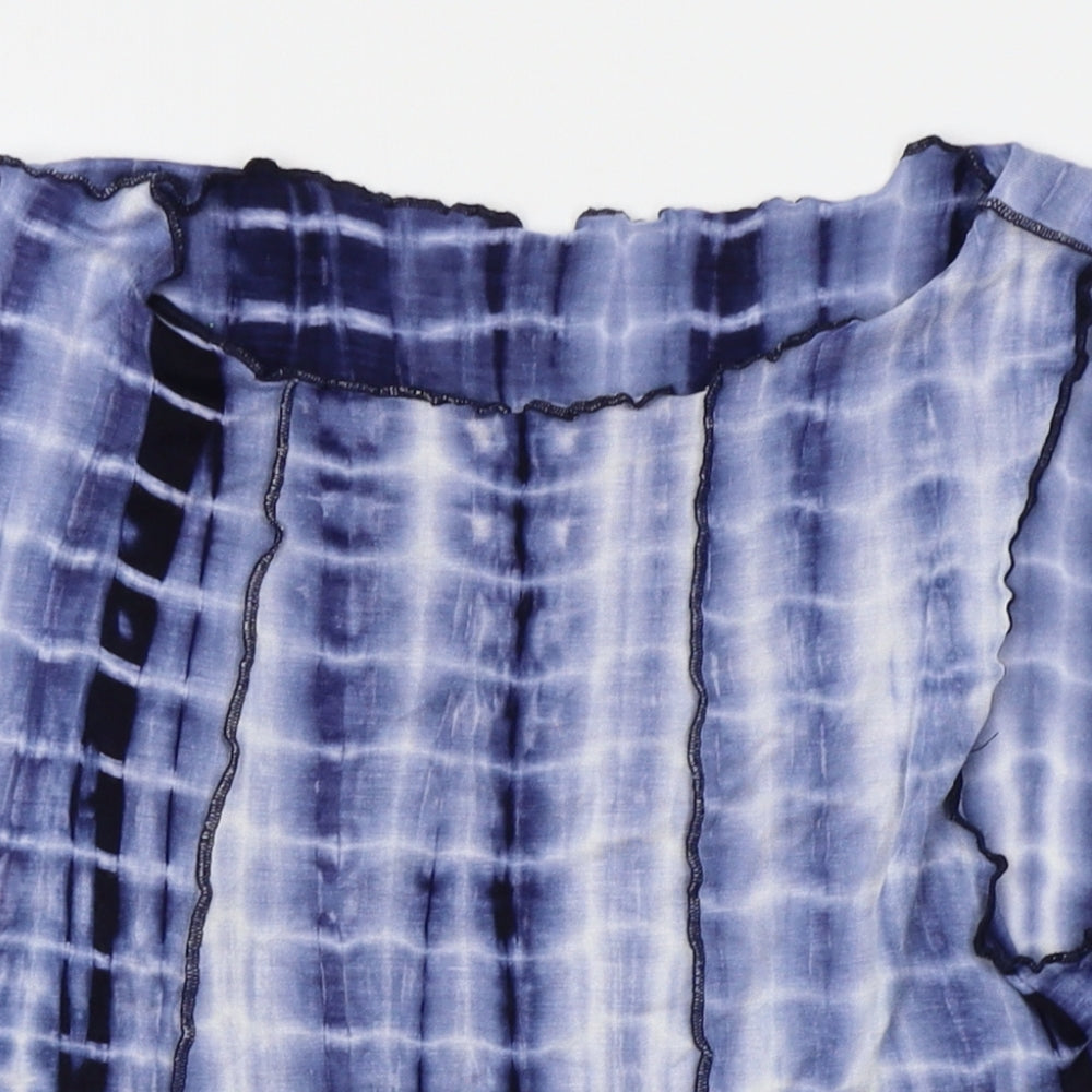 SheIn Womens Blue   Cropped Tank Size L