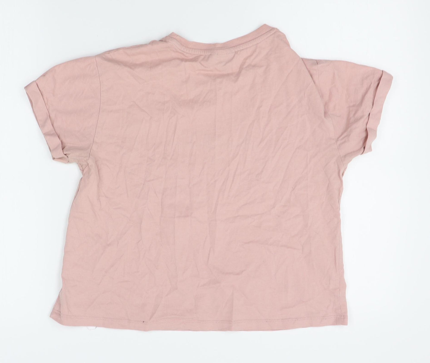 Topshop Womens Pink   Basic T-Shirt Size 10