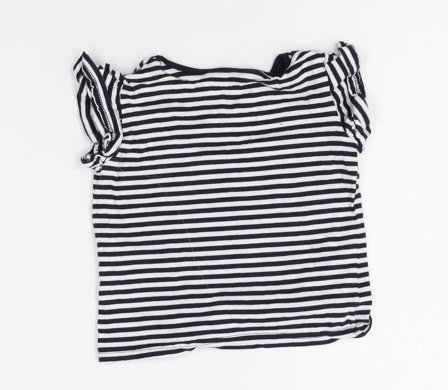 Jeff & co Baby White Striped  Basic T-Shirt Size 18-24 Months