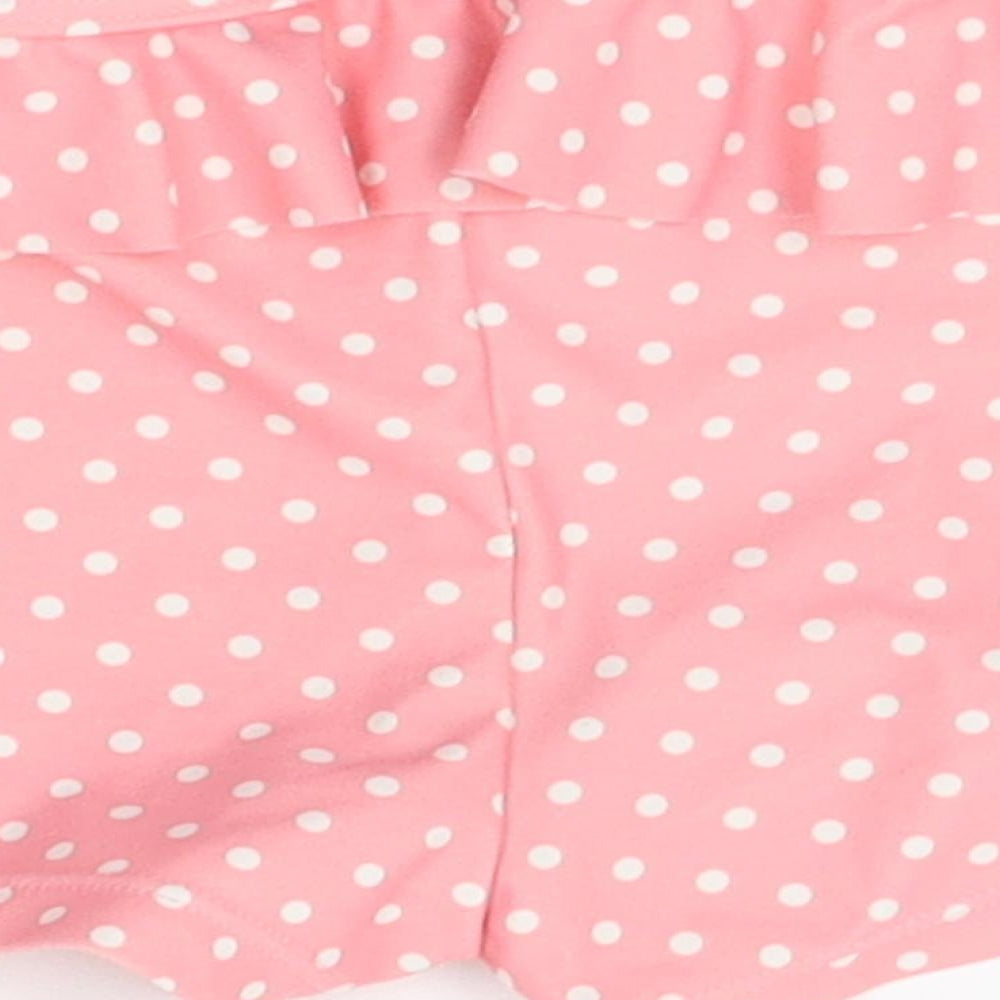 Mothercare Girls Pink Polka Dot   Pyjama Pants Size 9-12 Months  - night shorts