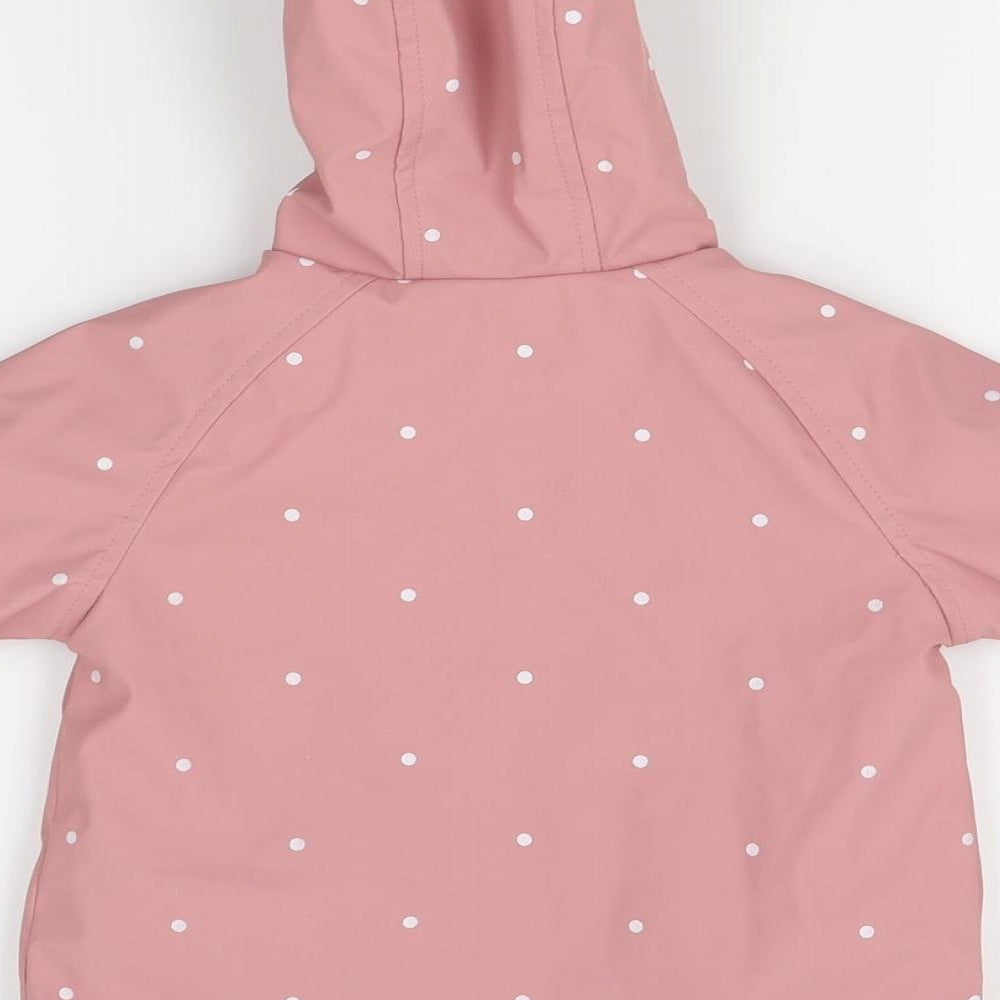 Primark Girls Pink Polka Dot  Rain Coat Coat Size 9-10 Years