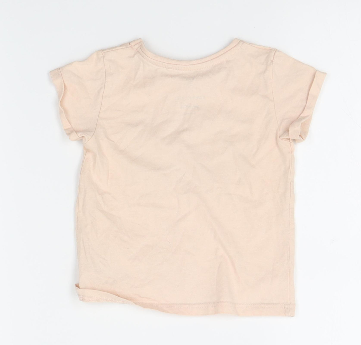 River Island Girls Pink   Basic T-Shirt Size 9-12 Months