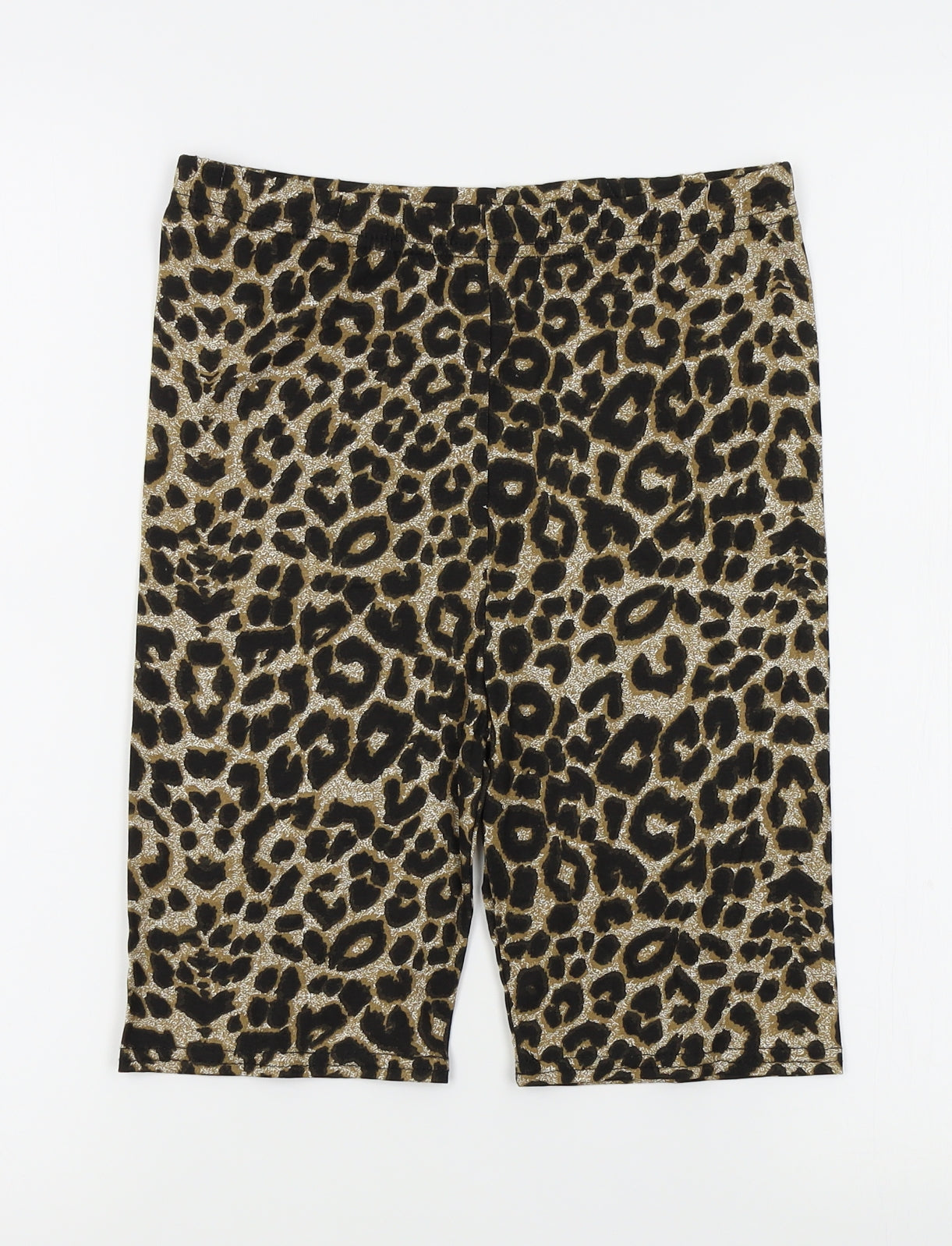 PRETTYLITTLETHING Womens Yellow Animal Print   Sleep Shorts Size 10