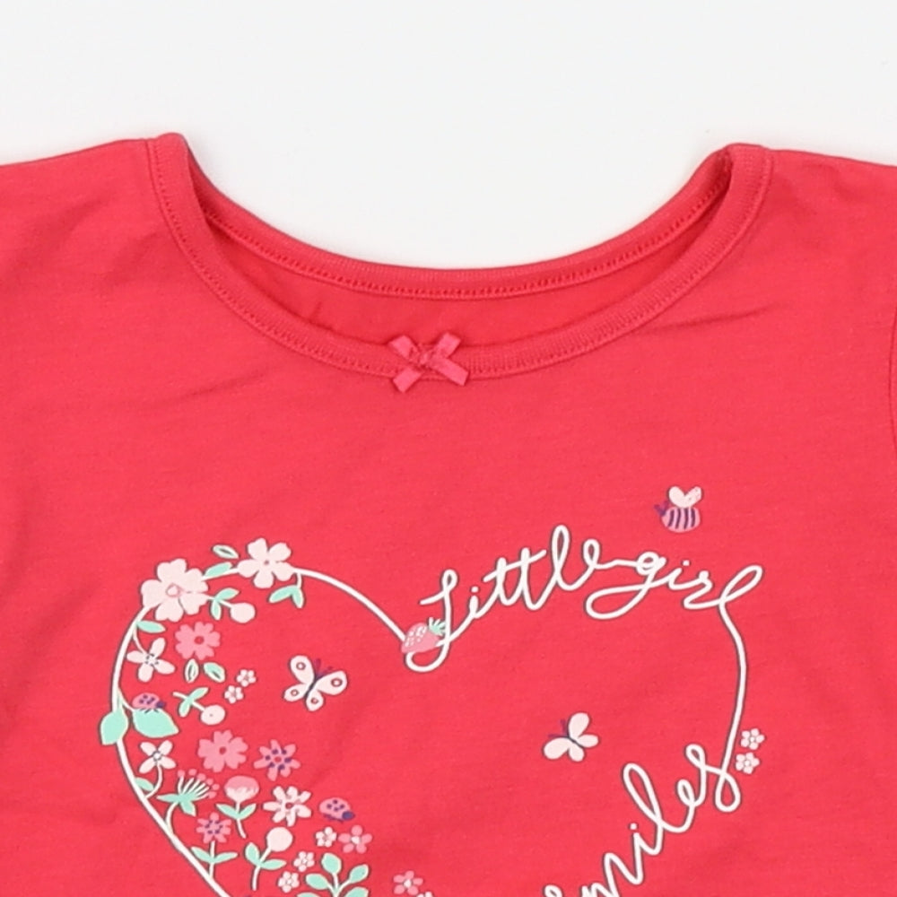 George Girls Red   Basic Blouse Size 3-6 Months