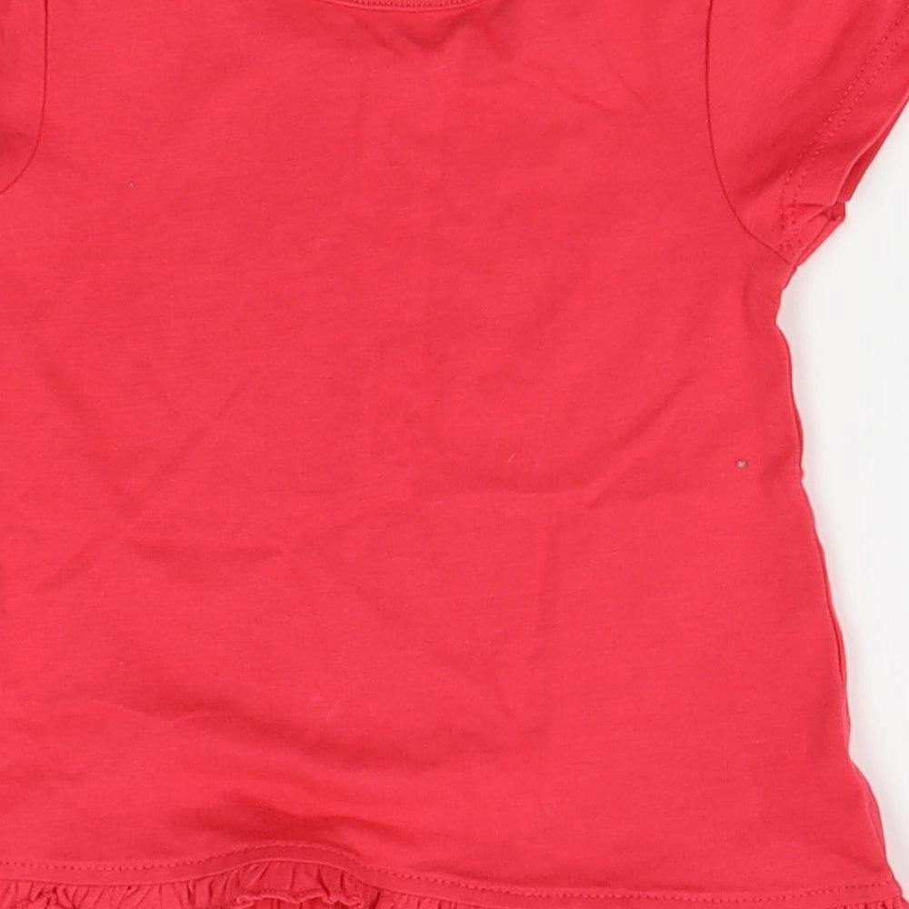 George Girls Red   Basic Blouse Size 3-6 Months
