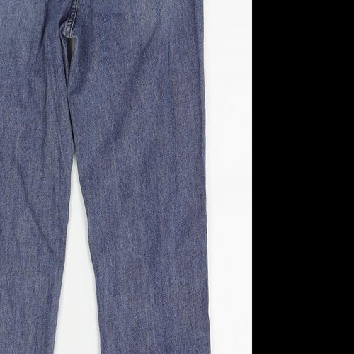 Missguided Womens Blue   Straight Jeans Size 10 L28 in