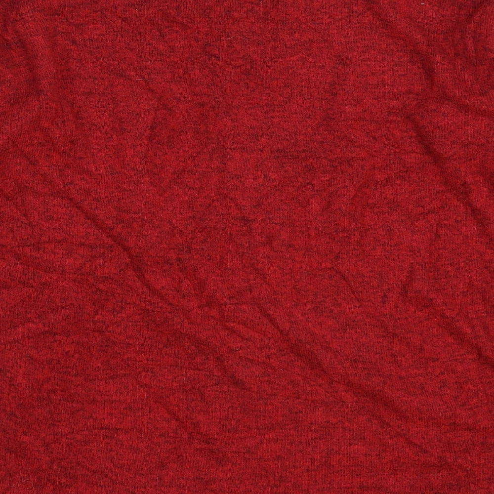 Zara Girls Red  Knit Pullover Jumper Size 10 Years