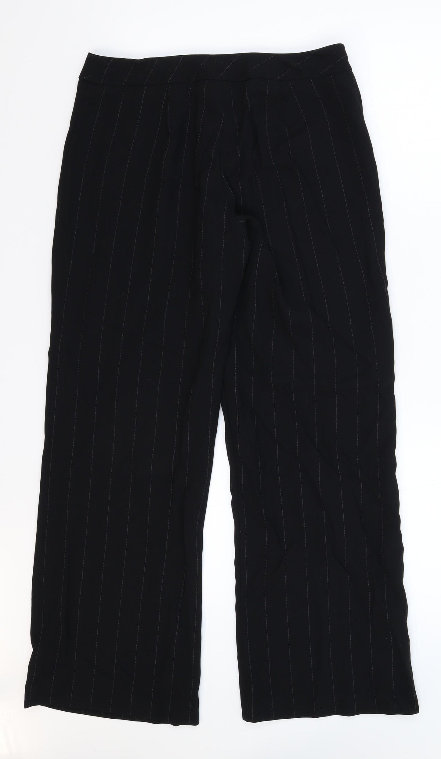Autonomy Womens Black Striped  Trousers  Size 12 L27 in