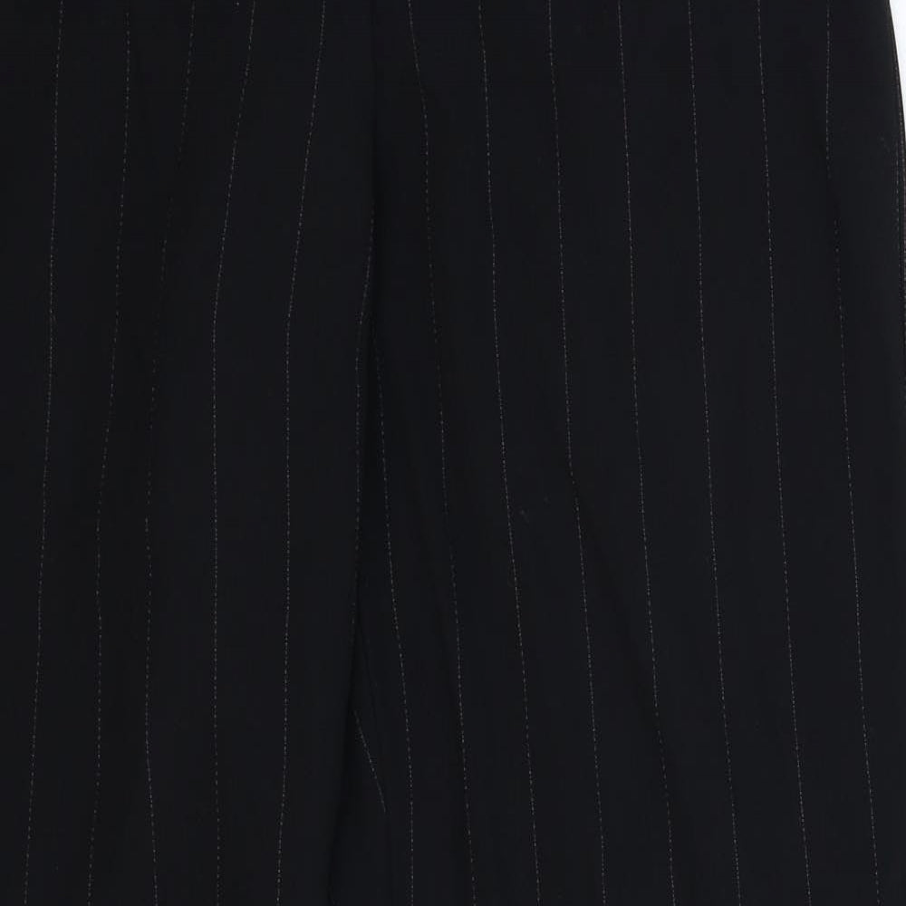 Autonomy Womens Black Striped  Trousers  Size 12 L27 in