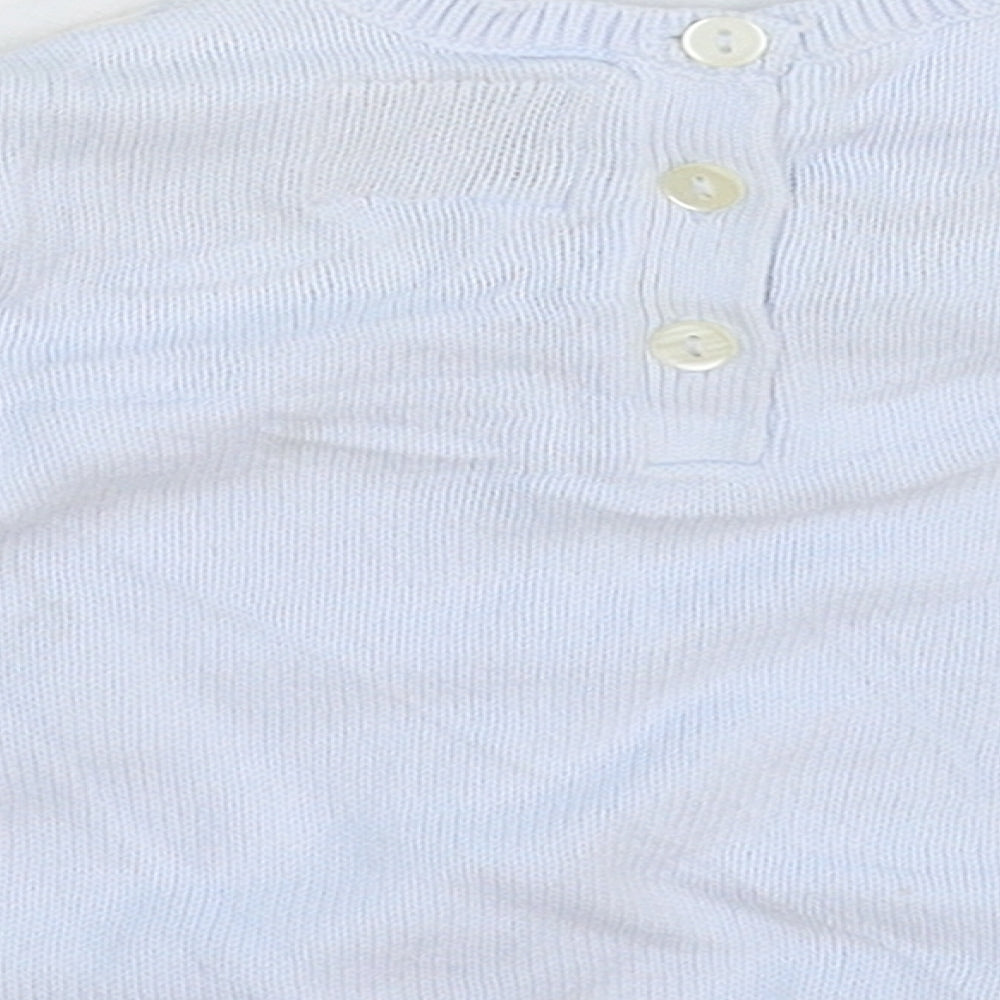 Emile et Rose Baby Blue Geometric Knit Pullover Jumper Size 6-9 Months