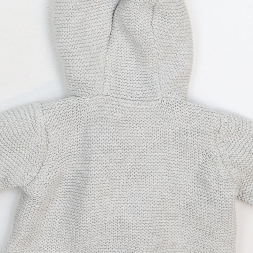 Marks and Spencer Baby Grey  Knit Jacket  Size 6-9 Months