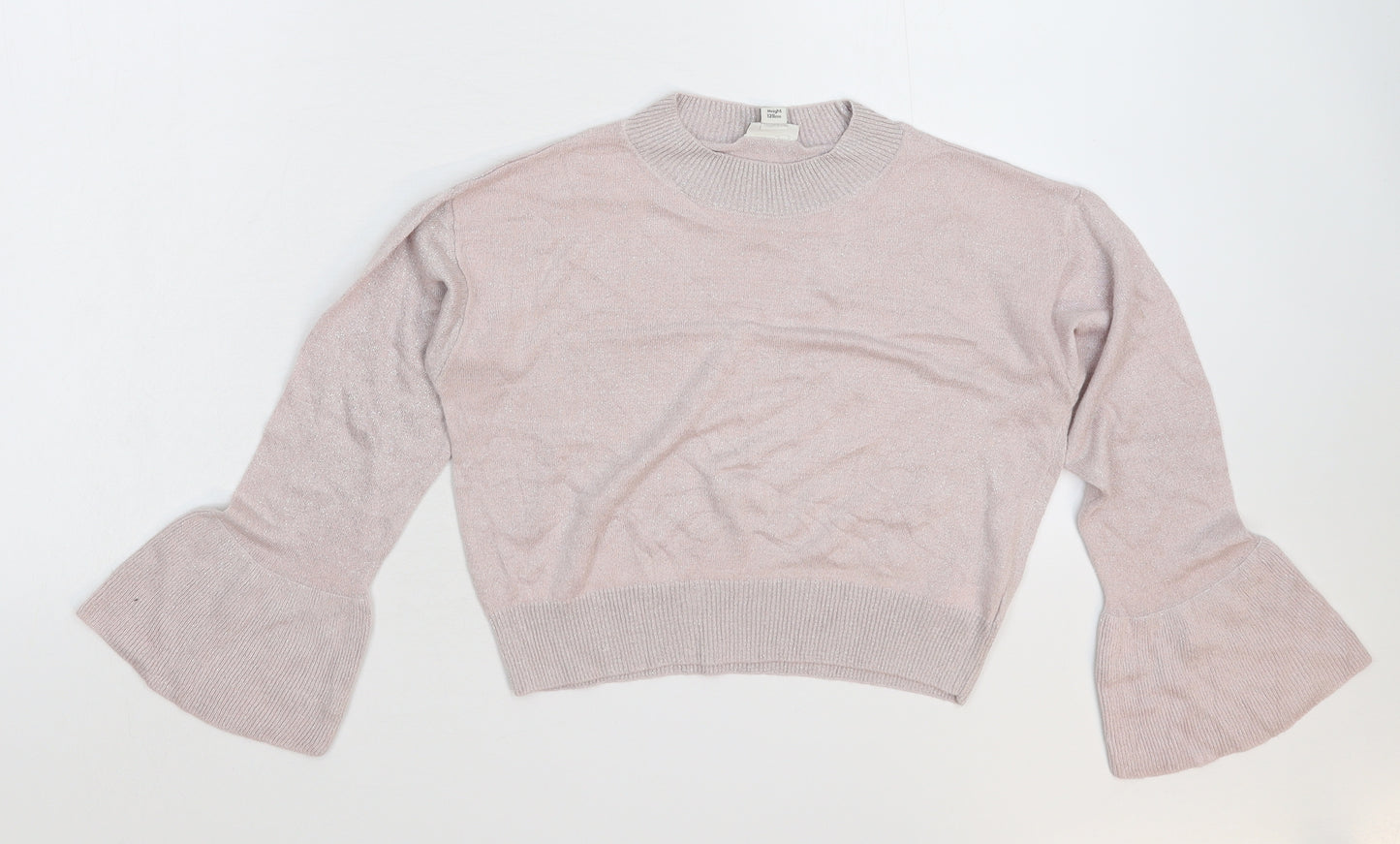 River Island Girls Pink  Knit Pullover Jumper Size 7-8 Years